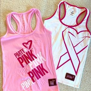 2 Love Pink Zumba Tanks
